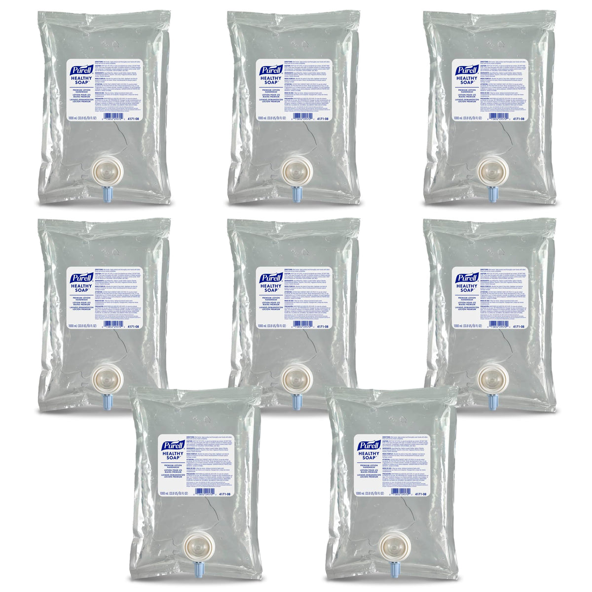 Purell Healthy Soap Waterfall fragrance refill 1000 mL for eight-pack, ideal for busy offices