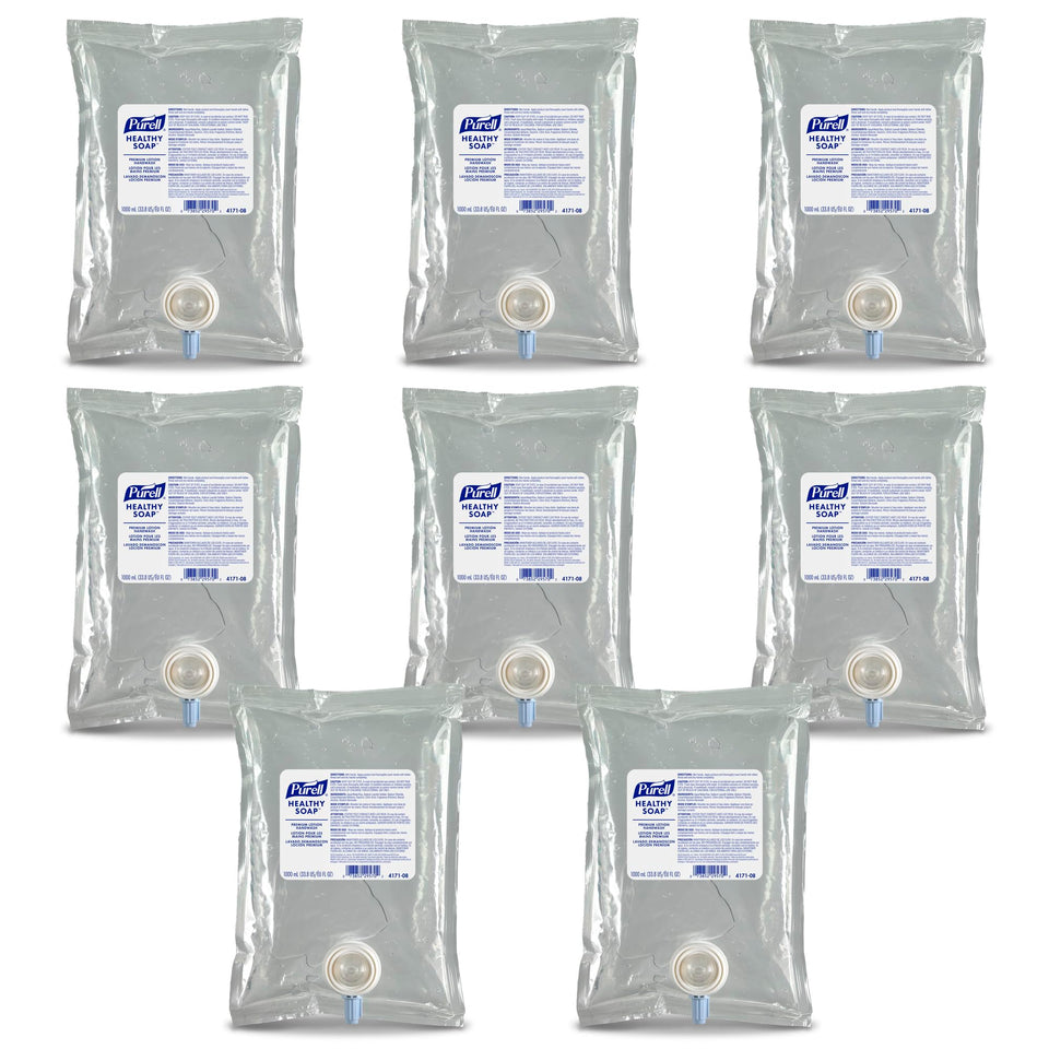 Purell Healthy Soap Waterfall fragrance refill 1000 mL for eight-pack, ideal for busy offices