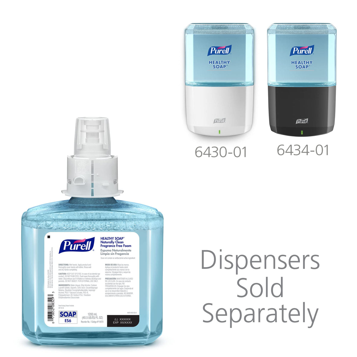 Recyclable packaging supports sustainable disposal with Purell refills.