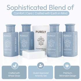 Purely wheat straw packaging for sustainable mini toiletries