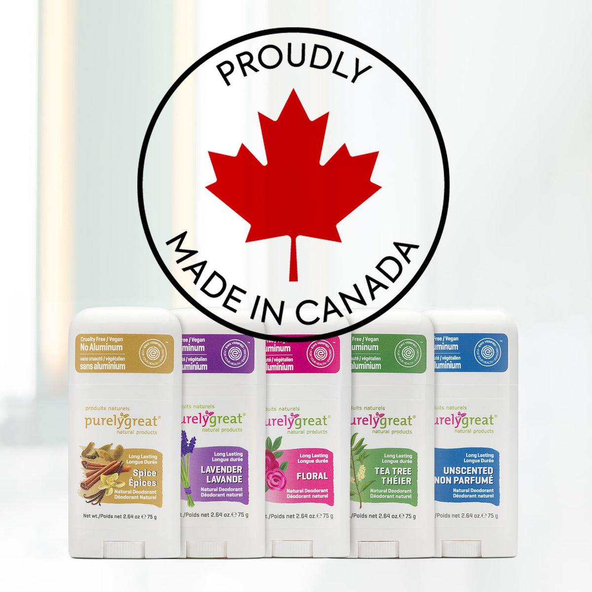 Purelygreat floral deodorant stick cap—secure travel cap for mess-free application.
