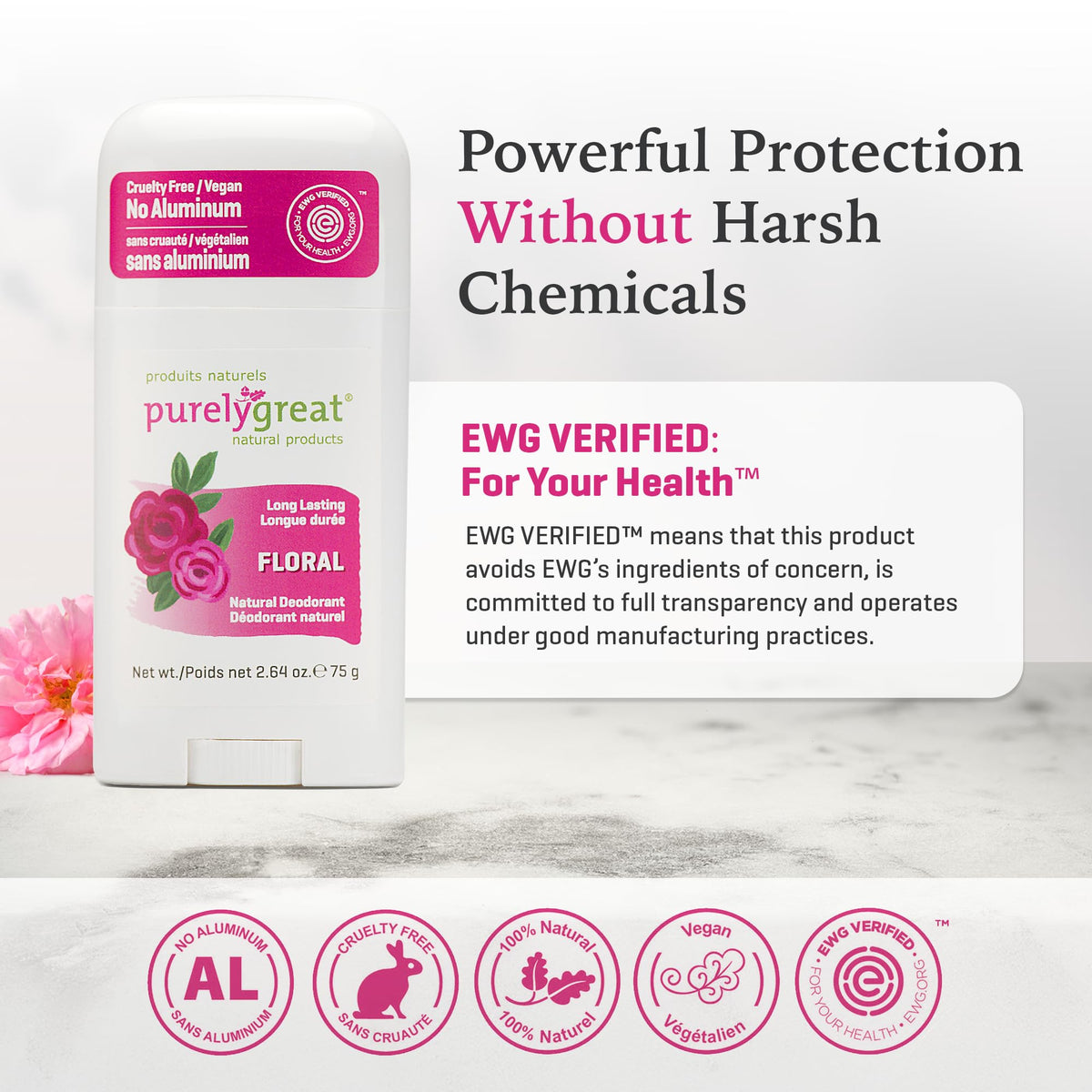 Purelygreat travel-friendly pack—compact deodorant for on-the-go refresh.