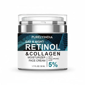 Purelyindia Retinol Cream bottle with pump for smooth daily hydration