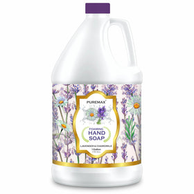 Puremax foaming hand soap refill in lavender chamomile for gentle cleansing