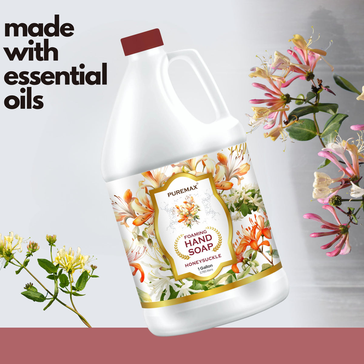 Puremax Honeysuckle refill gallon dispensing for busy spaces