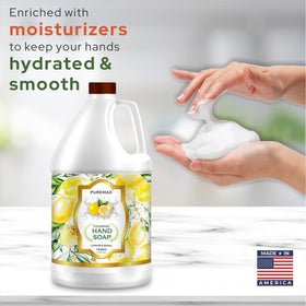 Puremax lemon basil scent dispenser-ready hand soap for bathrooms