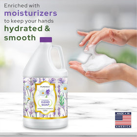 Puremax rich creamy foam refill emphasizing dense, easy-to-rinse foam