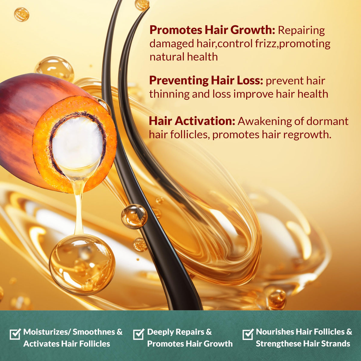 PureNaturis Batana Oil Hair Mask jar emphasizes deep repair and moisture retention.