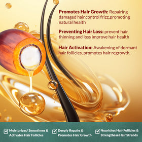 PureNaturis Batana Oil Hair Mask jar emphasizes deep repair and moisture retention.