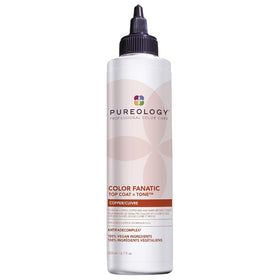 Pureology Color Fanatic Top Coat Tone Copper bottle shows vivid copper revival for color.