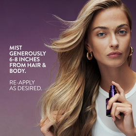 Vanilla Peony notes close-up highlighting warm fragrance in Pureology Love Luster