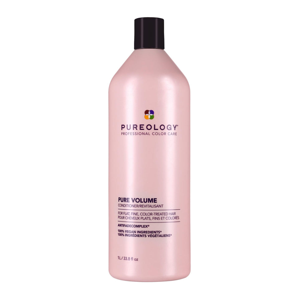 Pureology Pure Volume Conditioner bottle highlights color-safe lightweight lift for fine hair