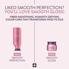 Pureology Smooth Gloss Mask application close-up highlights creamy texture and glide