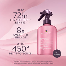 Frizz-prone color-treated hair benefits from Pureology Silkmorphose Spray