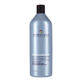 Pureology Strength Cure Blonde Purple Conditioner bottle tones and conditions blonde hair