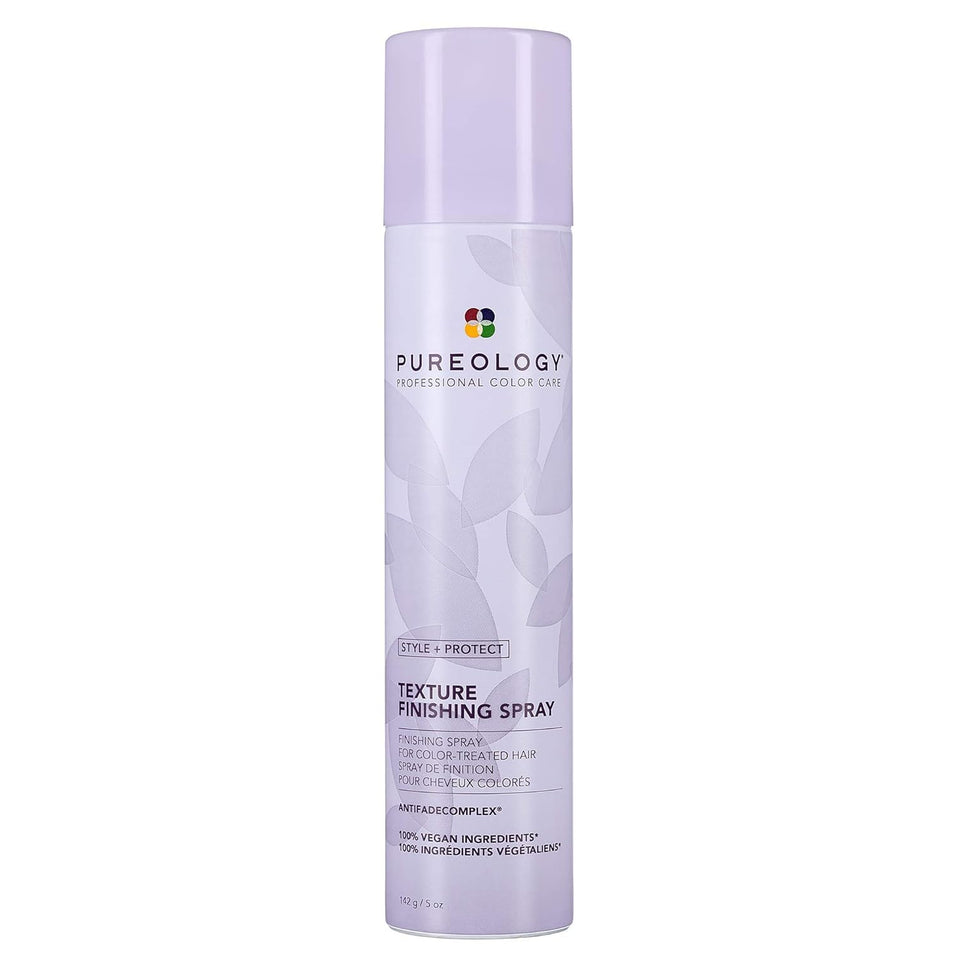 Pureology Texture Finishing Spray bottle for lightweight texture and shine on color-treated hair.