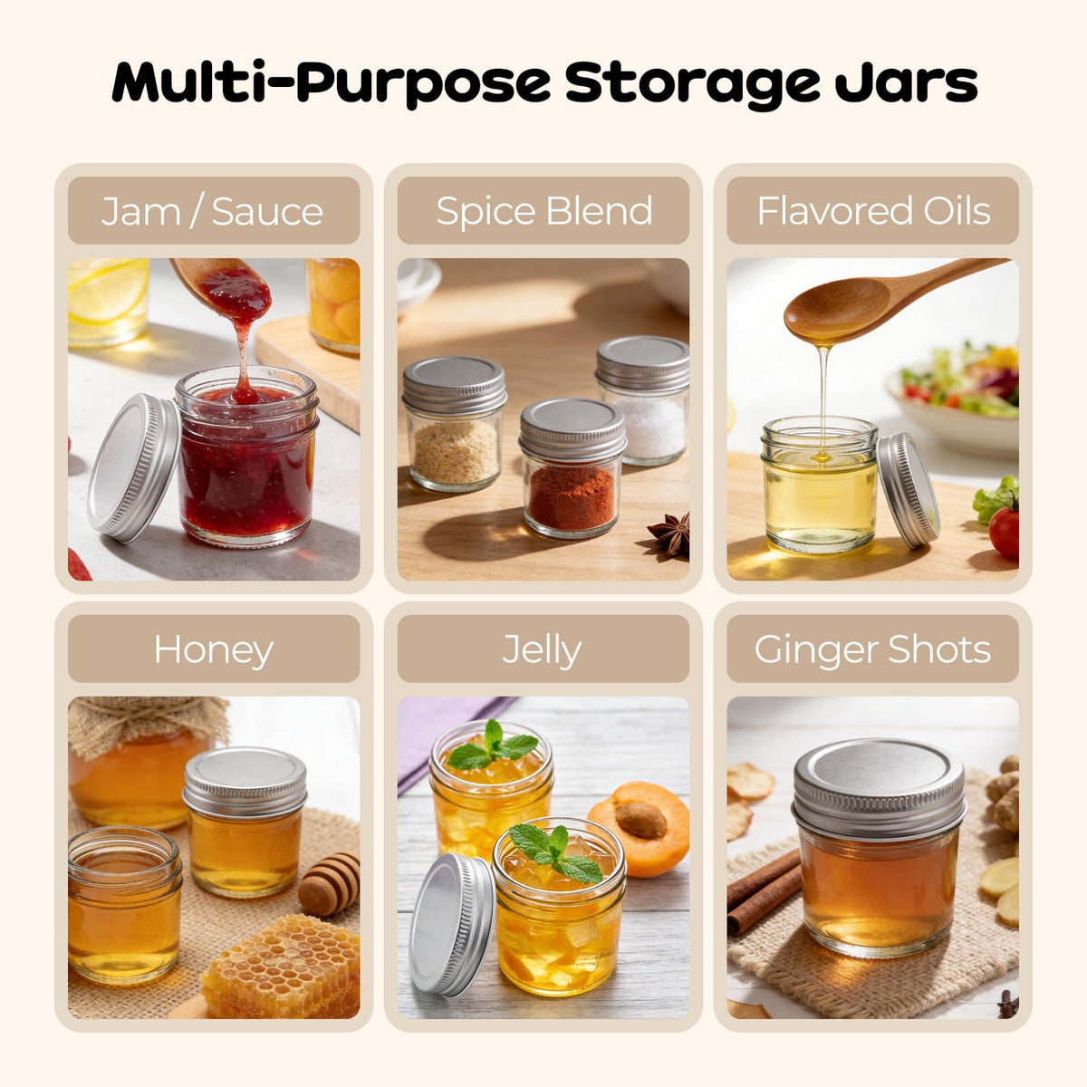 PureRoot honey jar mini ready for portable snacks or gifts.