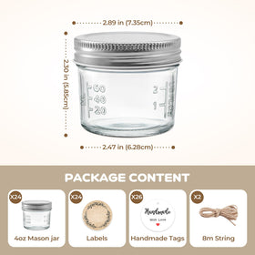 PureRoot jam jar 4 oz perfect for preserves.