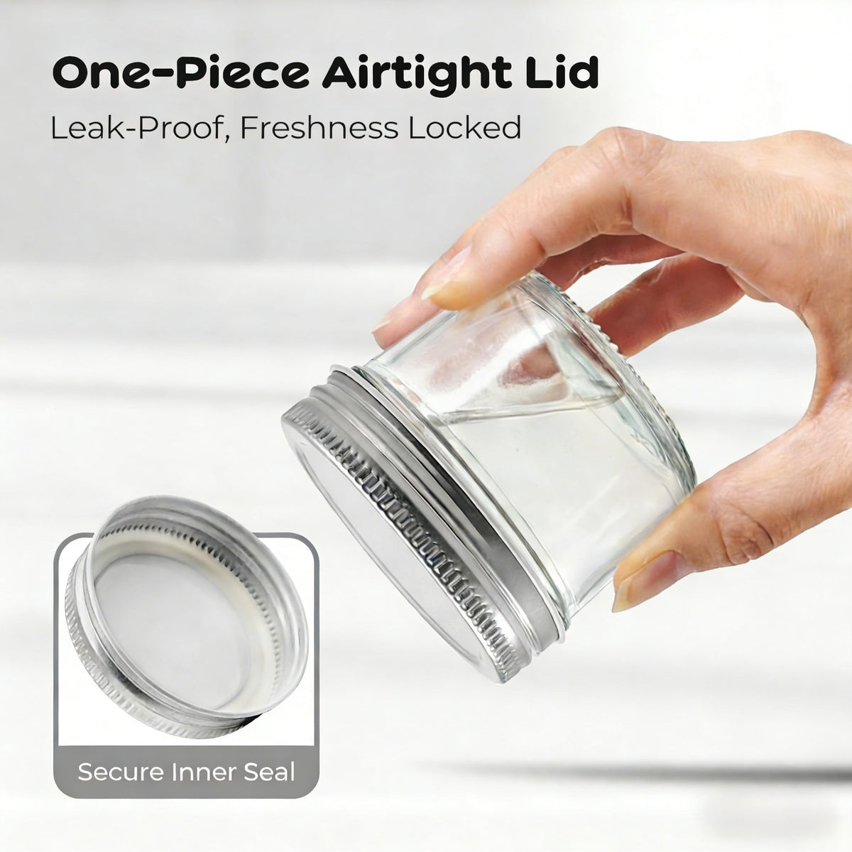 PureRoot small glass jar ready for labeling and gifting.