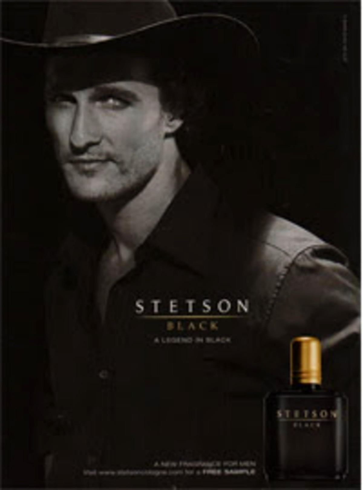 PureScents Stetson Black packaging box with rugged frontier-inspired design.