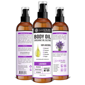 PureSCRUBS Lavender oil spray pour enables easy application with a calming lavender aroma.