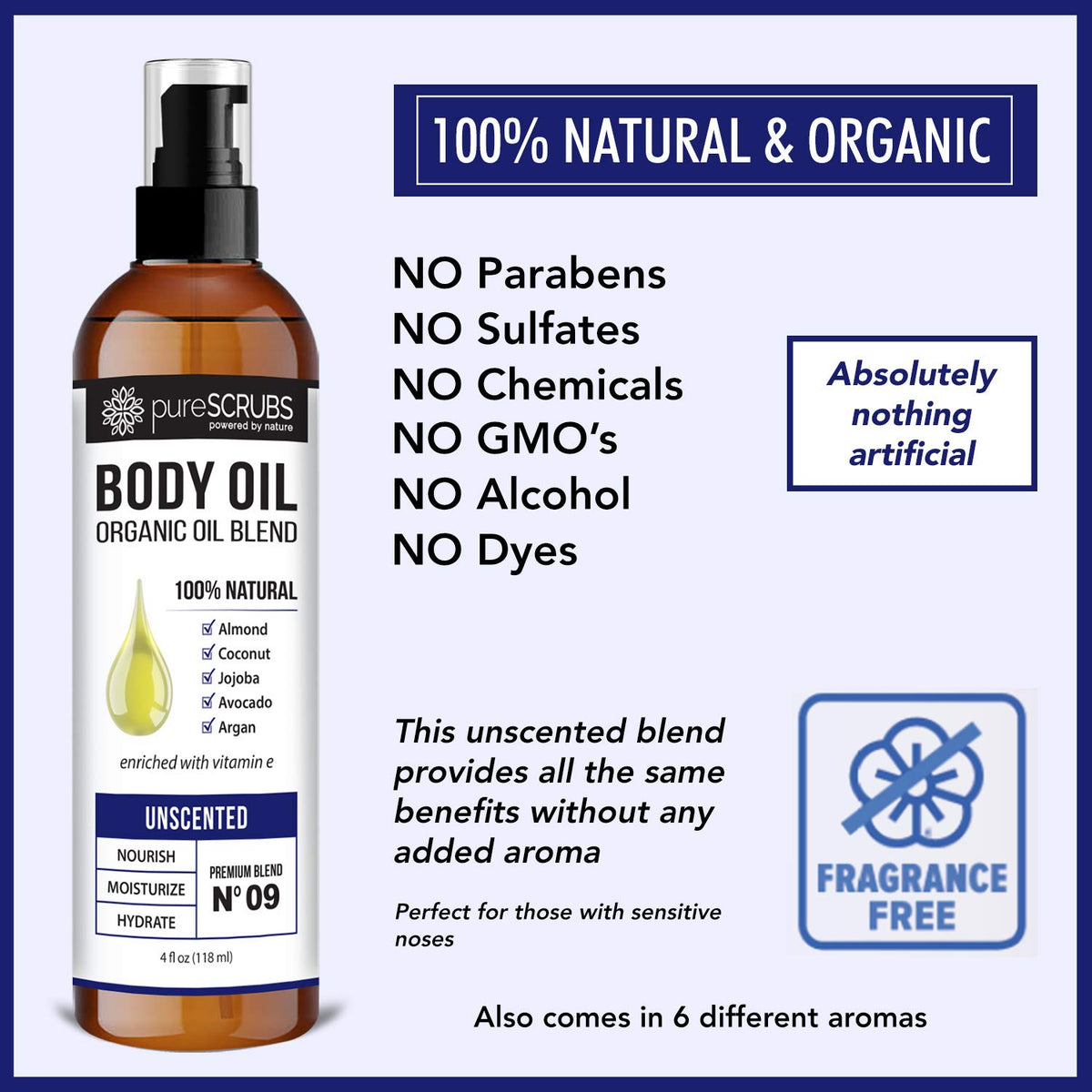 PureSCRUBS massage oil supports relaxing sessions and muscle comfort