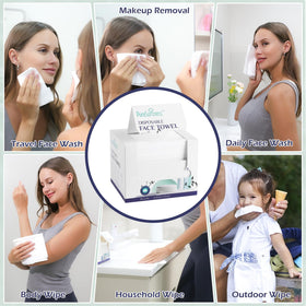 PureSoftness single-use towel offering convenient cleansing without washing