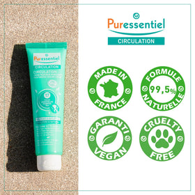 Daily leg massage with Puressentiel Circulation Moisturising Cooling Cream