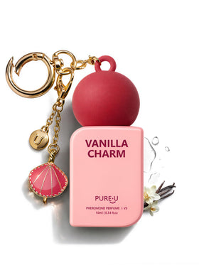PUREU Creamy Vanilla Sandalwood bottle with premium travel-friendly design.