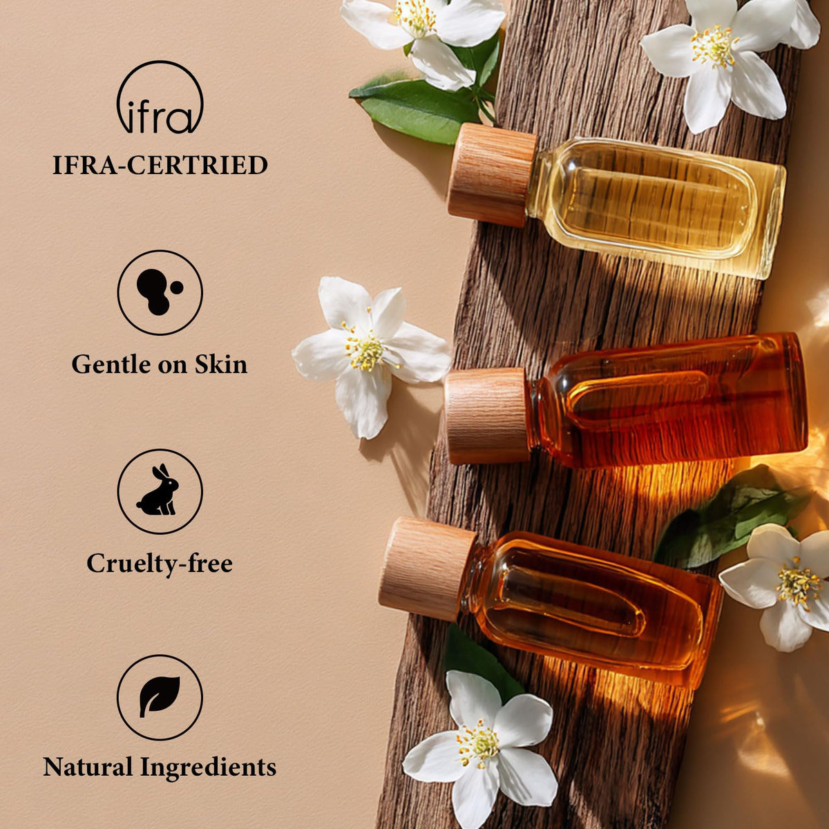 PUREU Santal Luxe scent profile combines sandalwood, cedarwood, and amber.