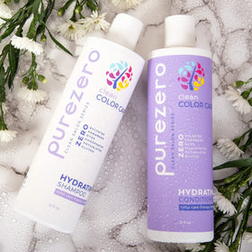 Purezero Color Care Conditioner tube supports detangling and color protection