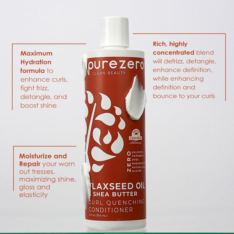 Purezero curl-care packaging showcases clean ingredients and vegan, cruelty-free promise.