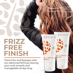 Purezero Curl Cream dispense pump demonstrates convenient even product release