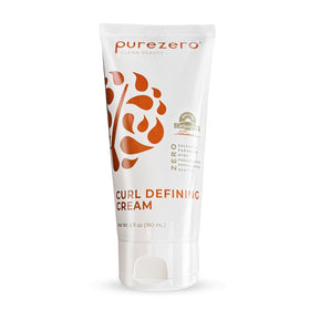 Purezero Curl Cream swatch on curls highlights definition and moisture without heaviness