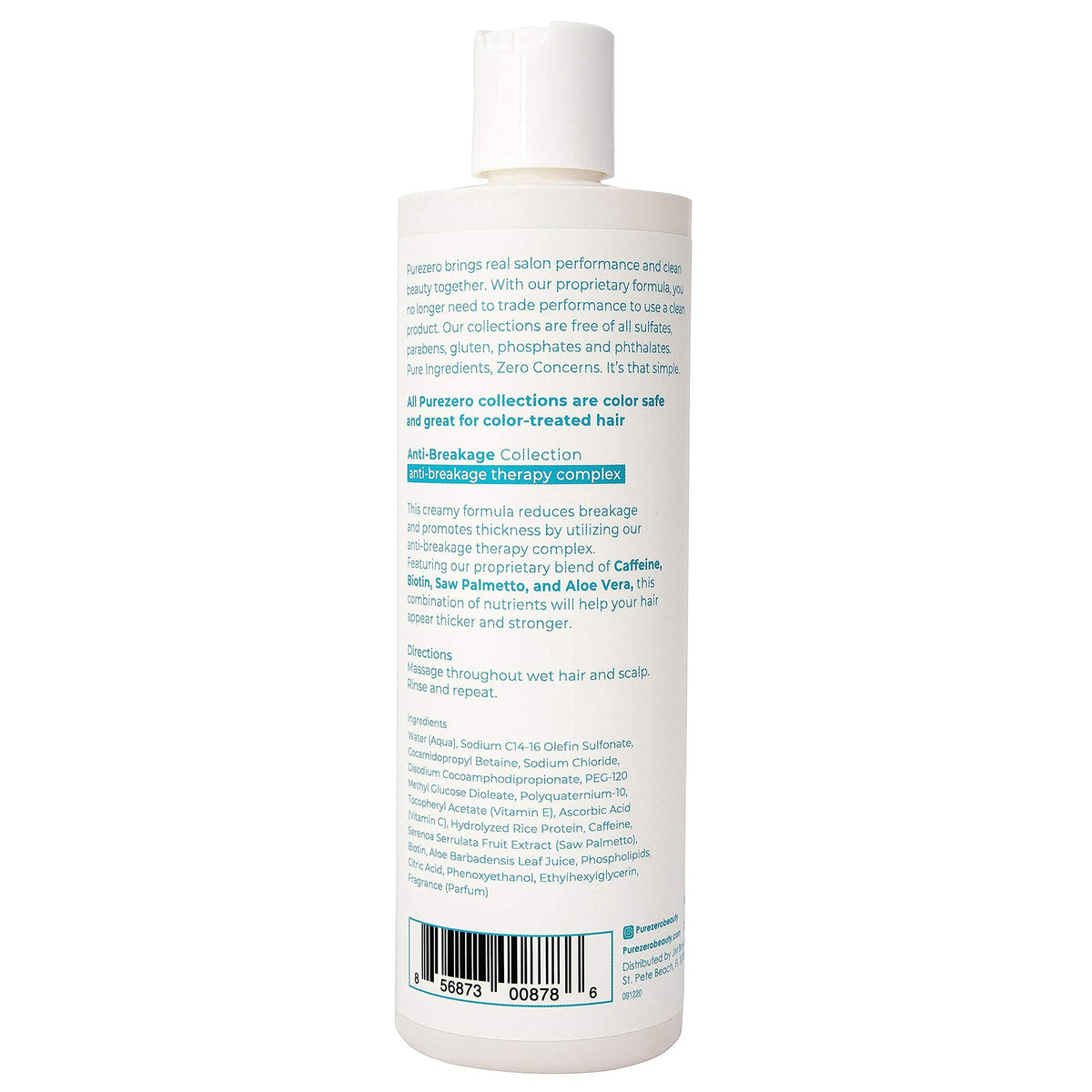 Purezero haircare setup image shows vegan and cruelty-free branding for conscious shoppers.