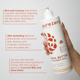 Purezero ingredients panel emphasizing vegan and cruelty-free status