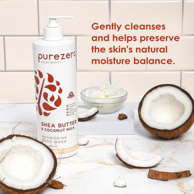 Purezero lather close-up illustrating creamy foam for cleansing