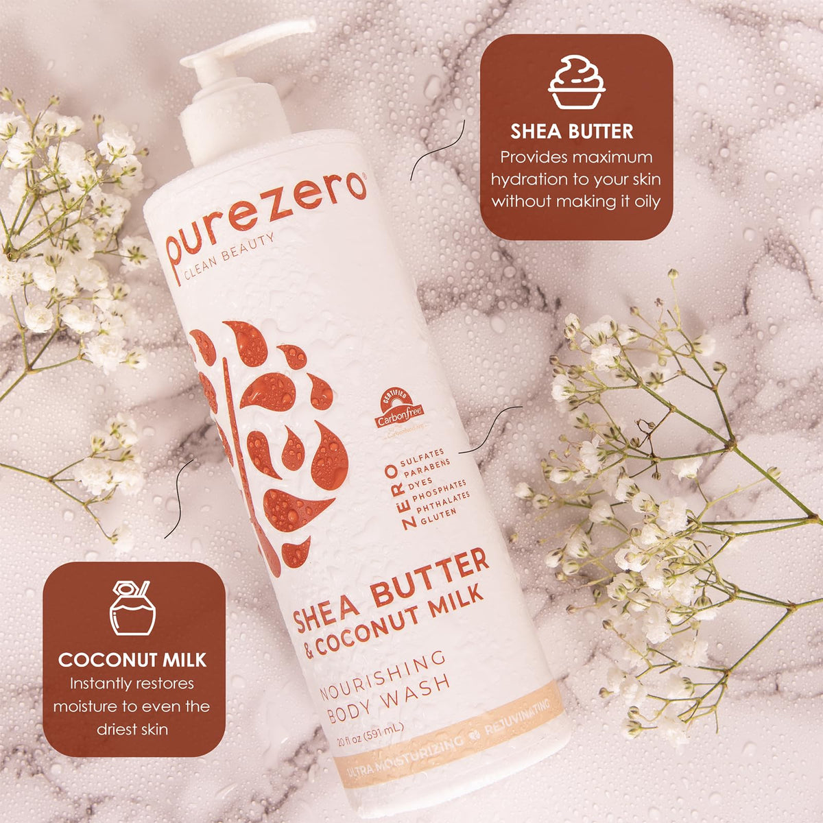 Purezero 2-pack packaging conveying value and long-lasting hydration