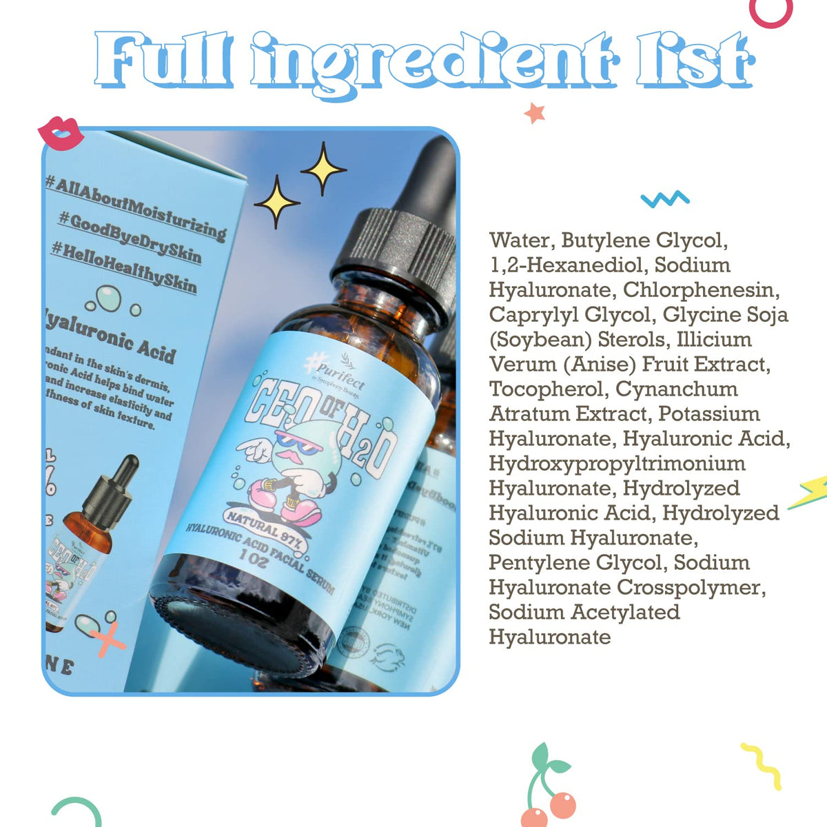 Purifect serum texture close-up demonstrates a lightweight, fast-absorbing formula.