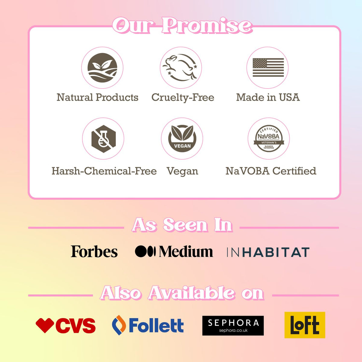 Purifect vegan cruelty-free seal signaling ethical skincare.
