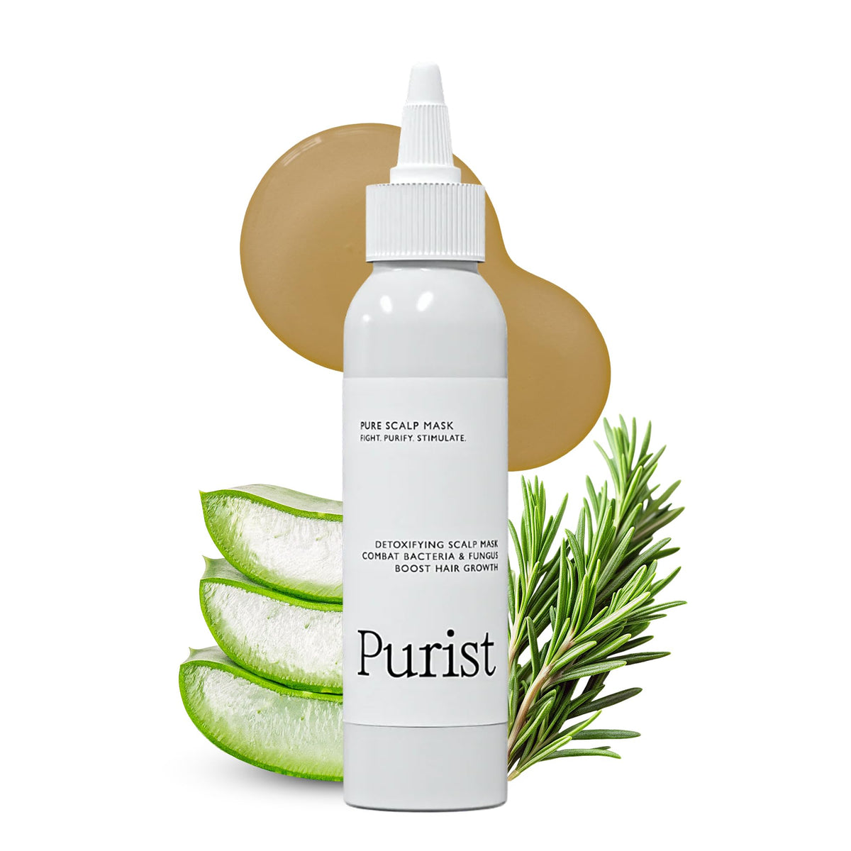 Purist Scalp Mask detox visual for cleansing impurities and healthier scalp.