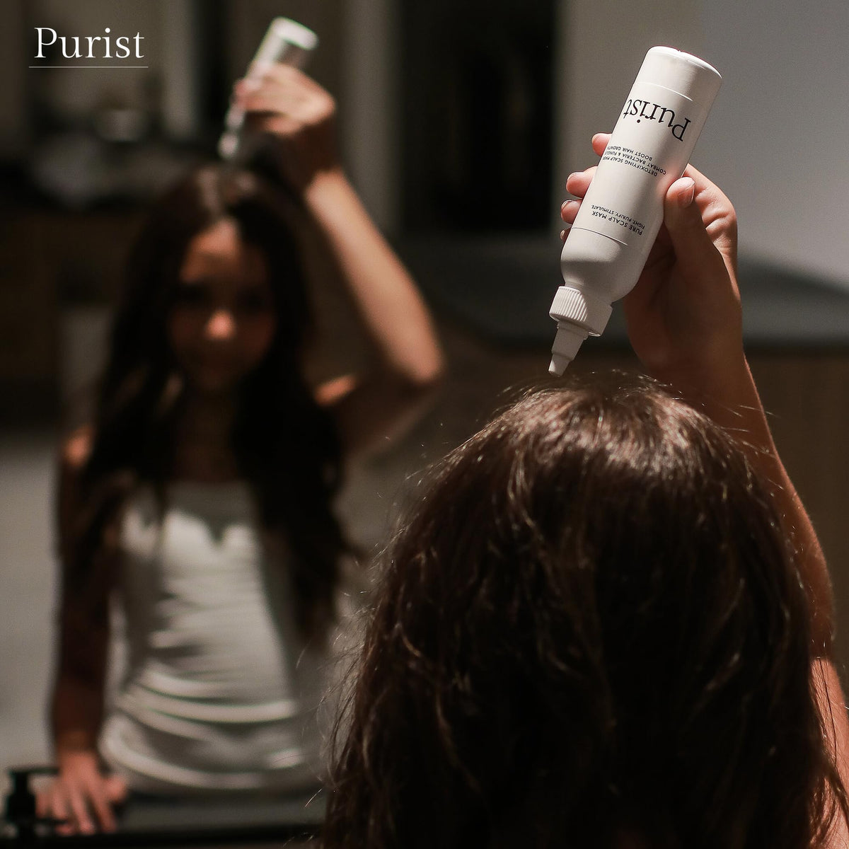 Purist Scalp Mask neem-ingredient visual highlighting natural cleansing power.