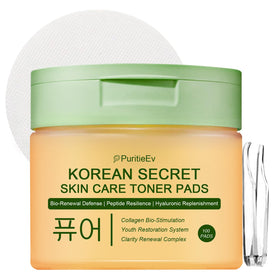 PuritieEv pad swiped on cheek shows potential for pore refinement