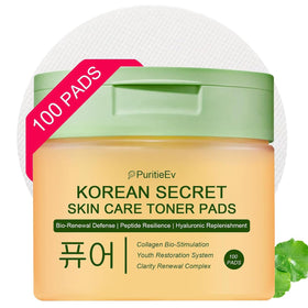 PuritieEv snail mucin toner pad close-up highlighting hydrating and soothing action for refreshed skin
