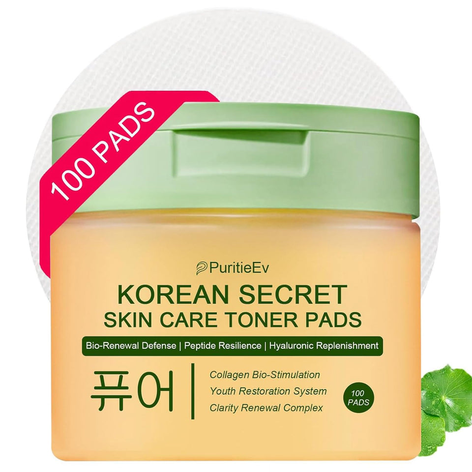 PuritieEv snail mucin toner pad close-up highlighting hydrating and soothing action for refreshed skin