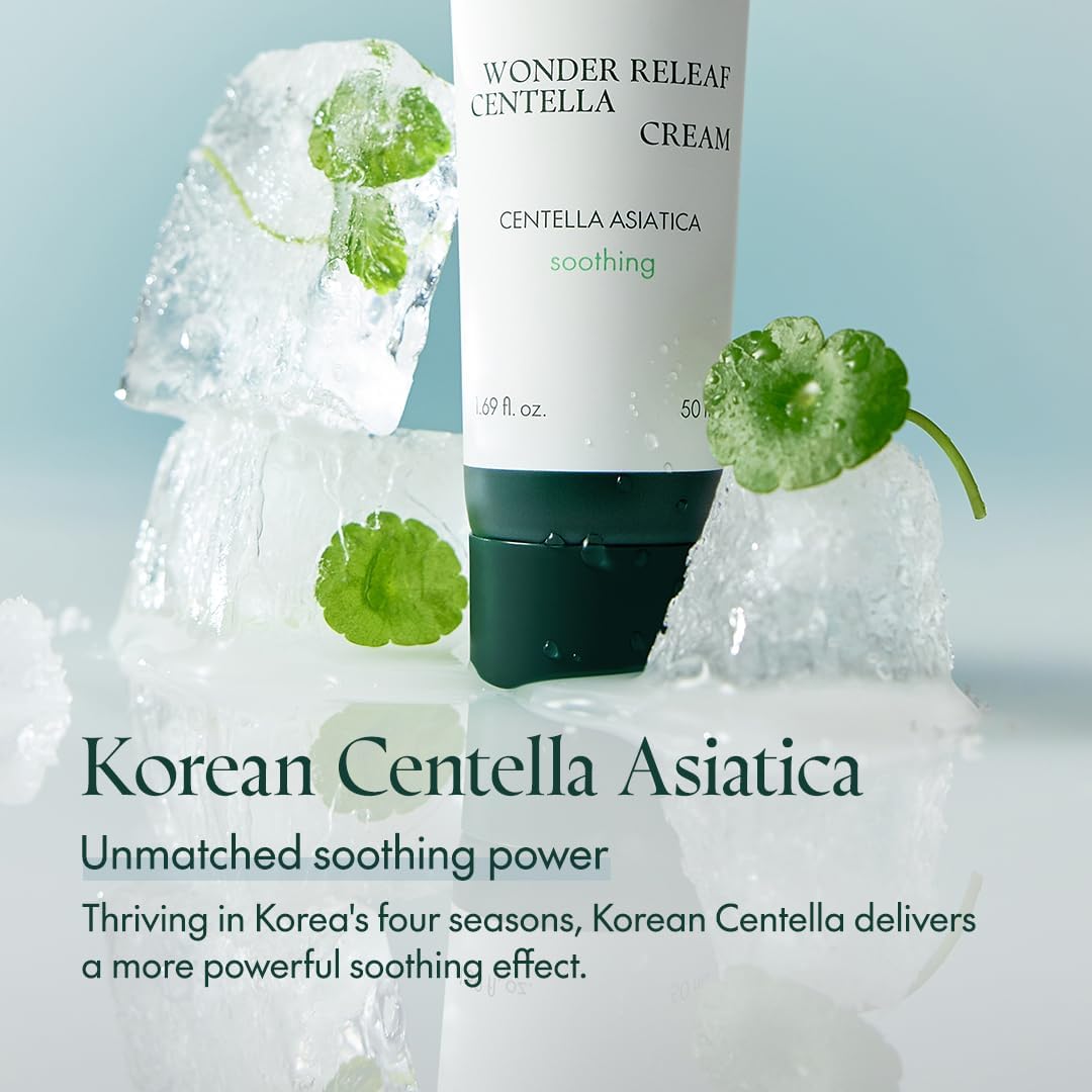 Purito Centella Cream on hand demonstrates easy application and calming feel.