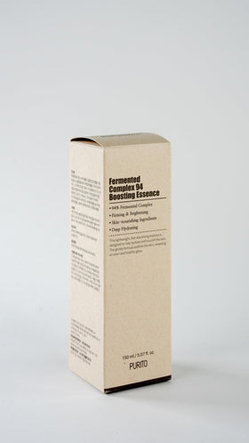 PURITO Fermented Complex 94 essence bottle with minimal packaging aesthetic