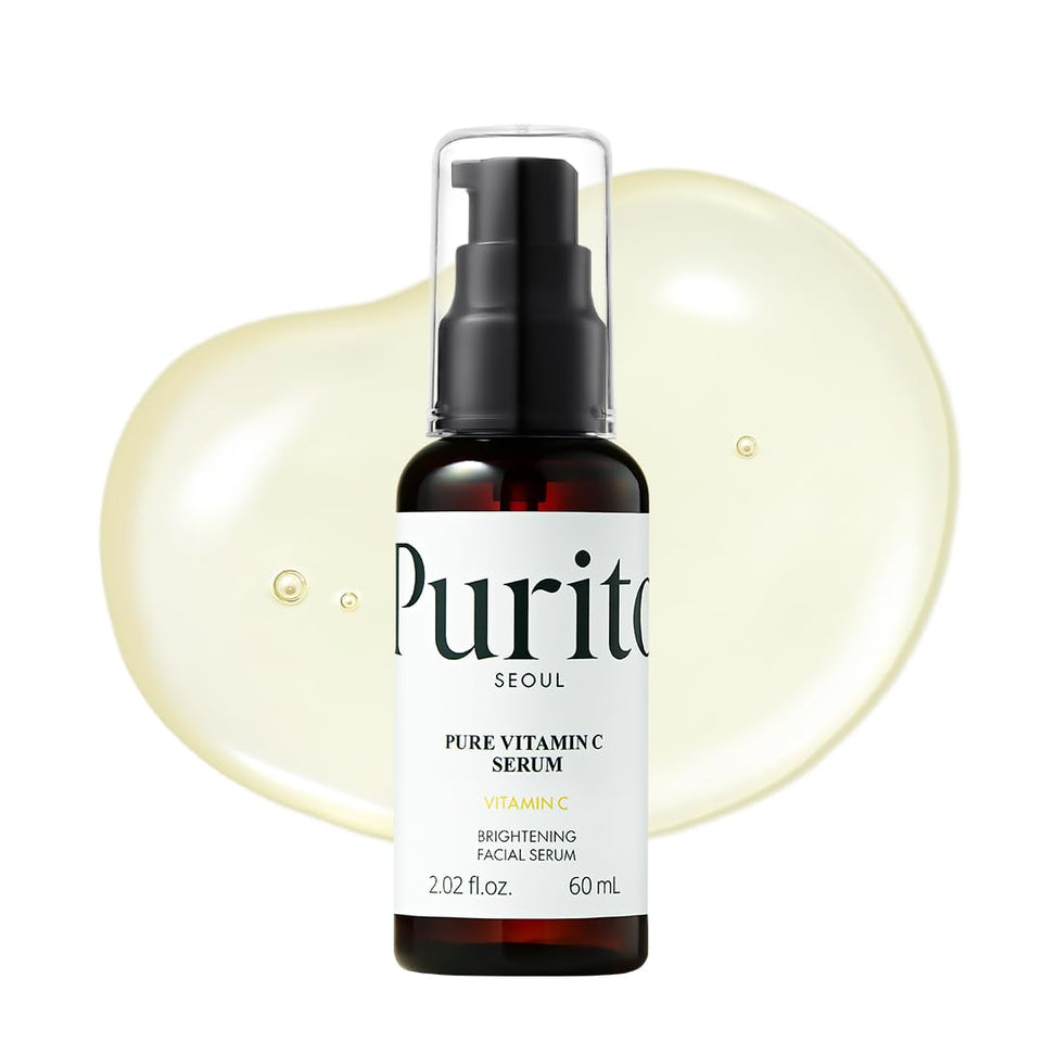 PURITO Pure Vitamin C Serum bottle showcasing a brightening skincare solution for radiant skin