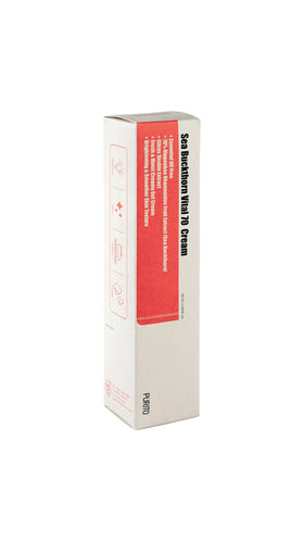Purito Sea Buckthorn Vital 70 Cream hydration on dewy skin.