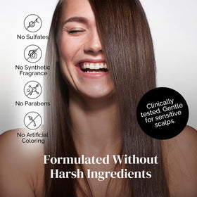 Puriya sulfate-free conditioner adds shine to hair after use.